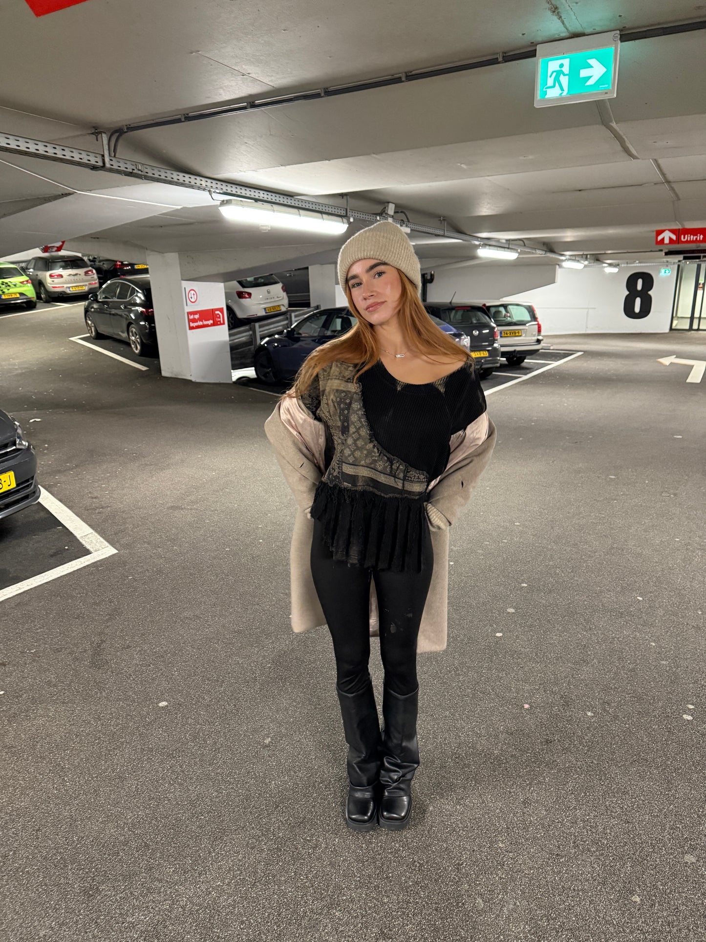 Bandana drop shoulder sweater