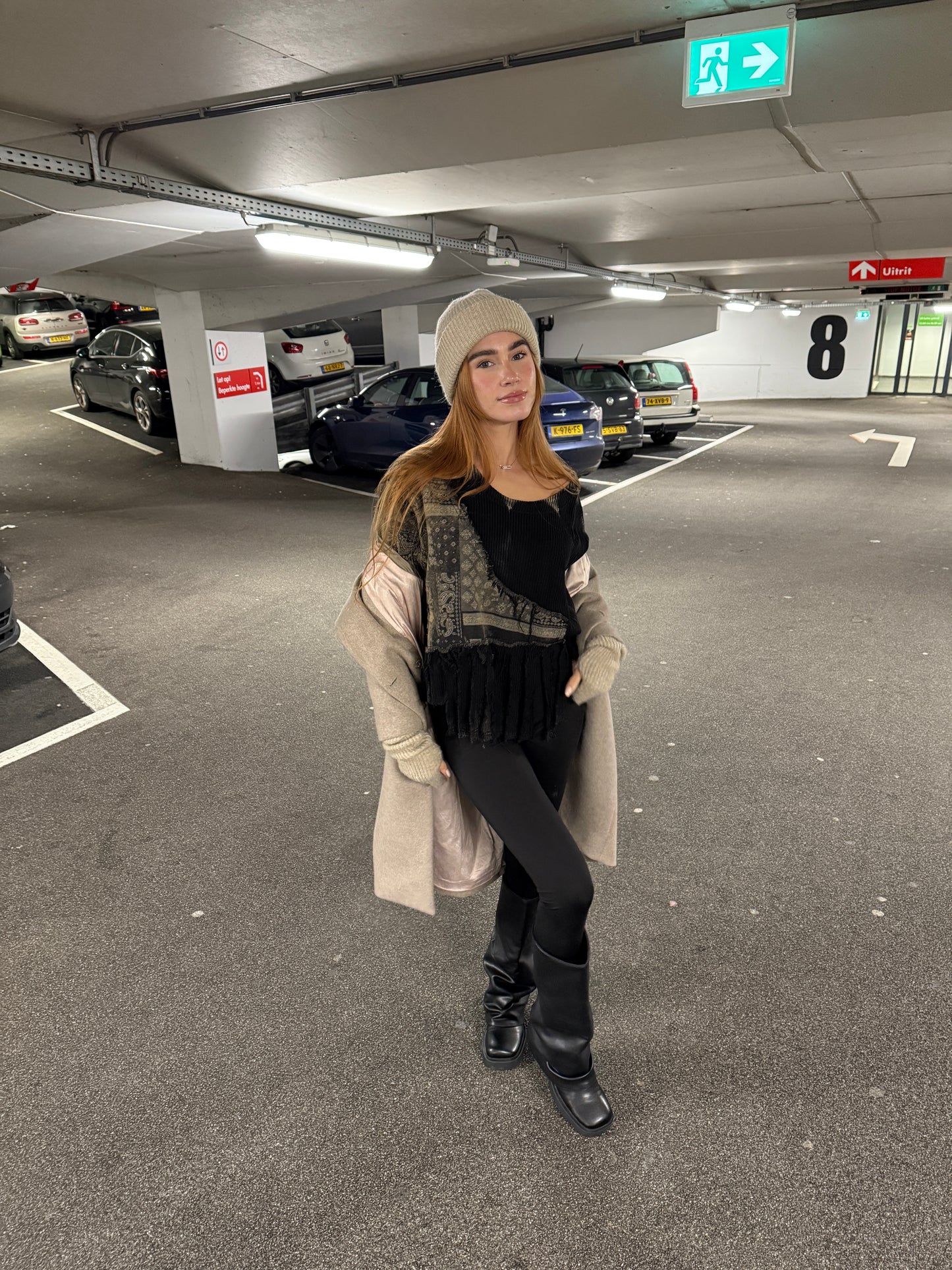 Bandana drop shoulder sweater