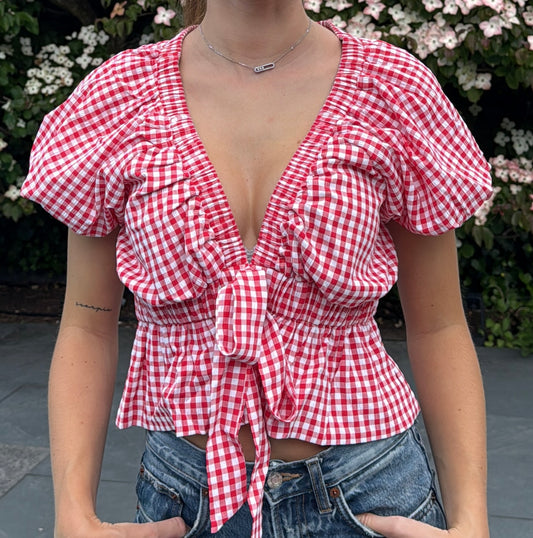 Gingham Blouse