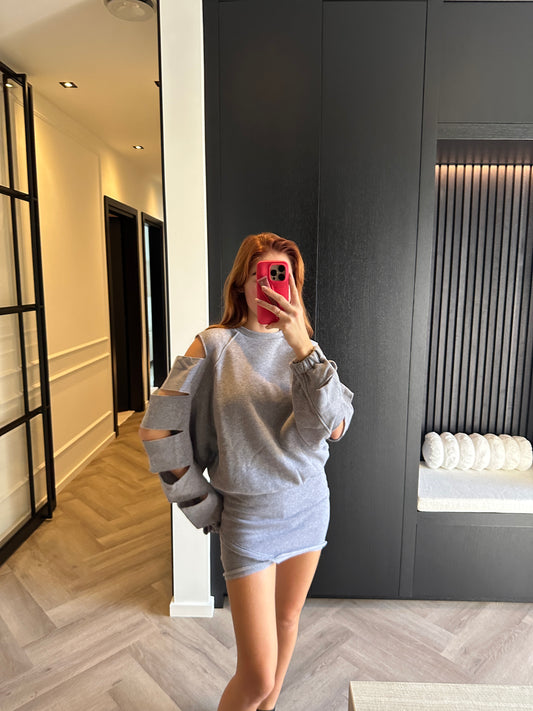 Joggingset mini-jurk