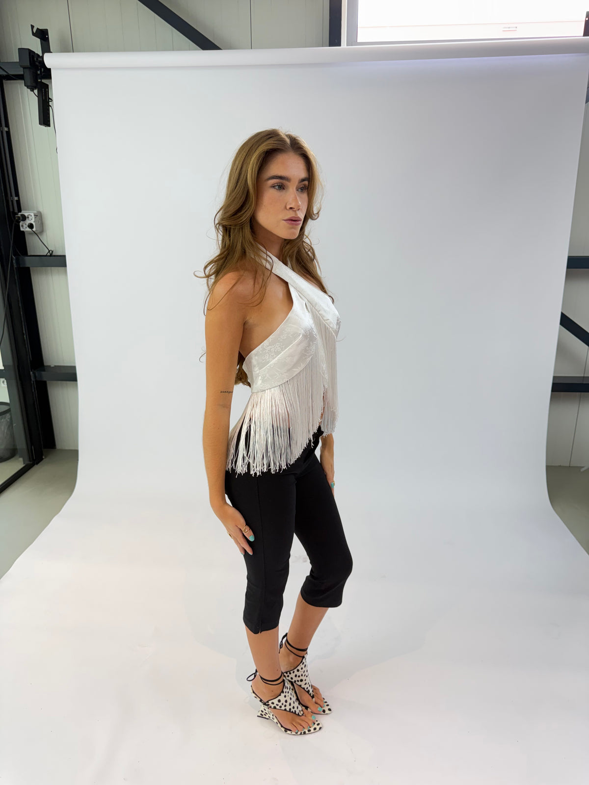 Luna Fringe Halter Top