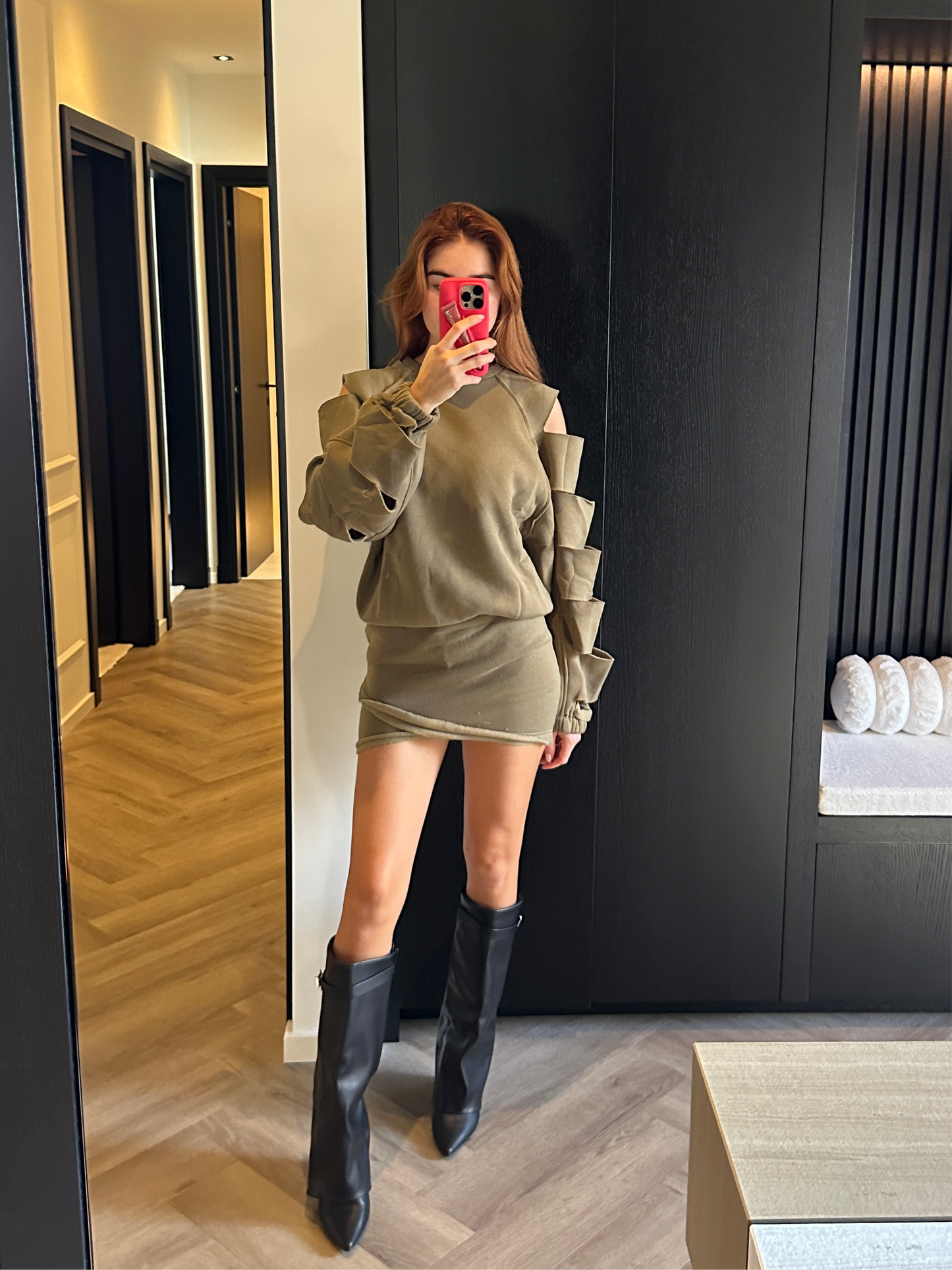 Joggingset mini-jurk