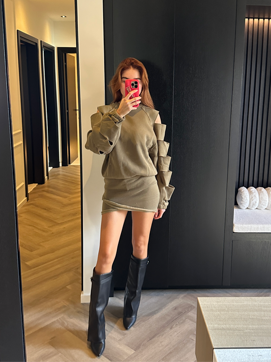 Joggingset mini-jurk